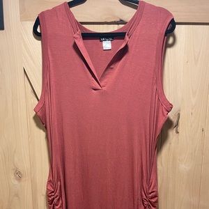 Sleeveless Ruched Maxi from VENUS size 2X